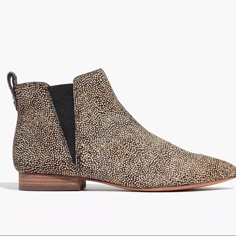 Madewell The Nadine Chelsea Boot Calf Hair size 9